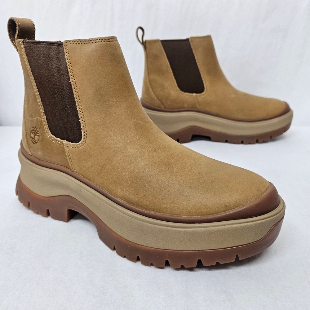 Timberland Roxie Lane Mid Chelsea Boots 0A28XM-EM4 Medium Brown Women Size 8.5
